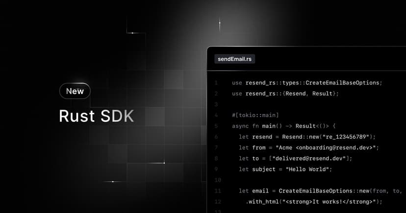 Announcing the Rust SDK